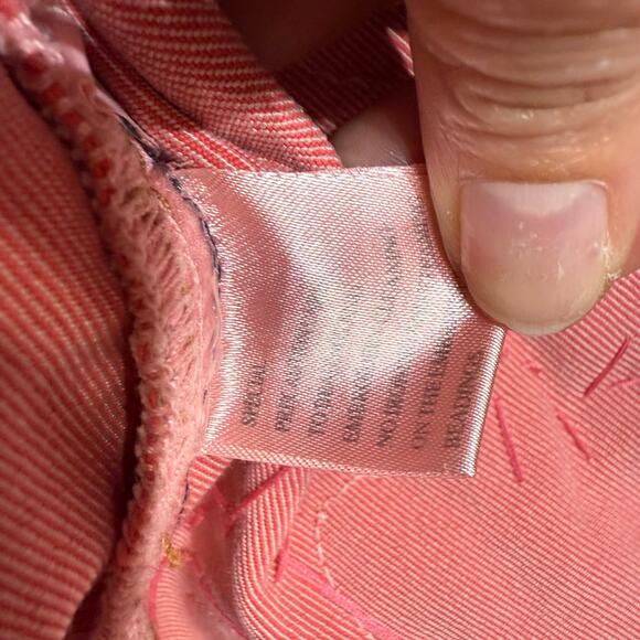 Luxe Moda Pink Denim Floral Embroidered Jean Jacket Sz NWT - Picture 7 of 13